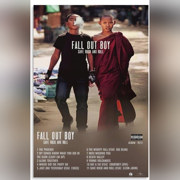 YHYPSY Other - Save Rock And Roll by Fall Out Boy Canvas Poster